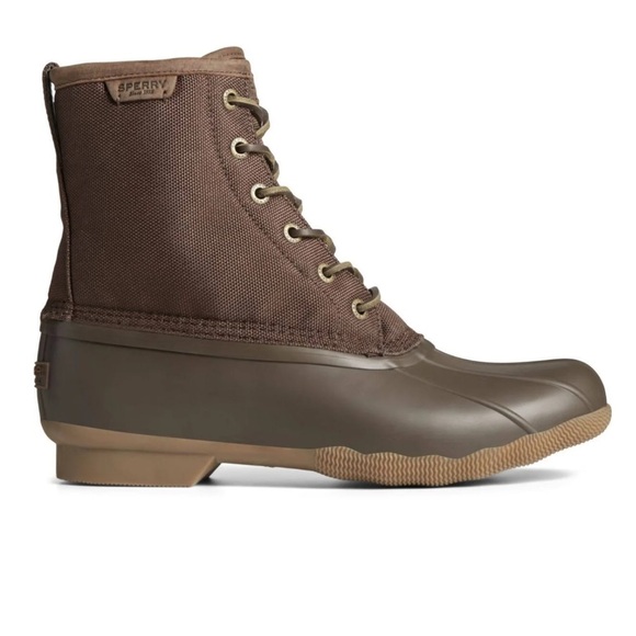 Sperry Men’s Saltwater Top Sider Duck Boots Brown NEW - Picture 5 of 12